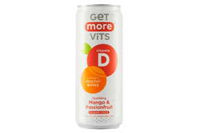 Get More Vit D  - Can - Sparkling Mango & Passionfruit - 12x330ml