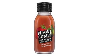 Flawsome Shot - Gut Health Prebiotic & Strawberry - 12x60ml Glass