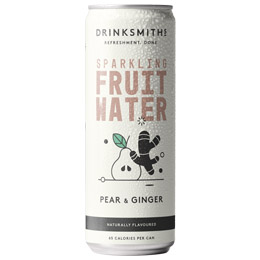 Drinksmiths - Sparkling Fruit Water - Pear & Ginger - 12x330ml