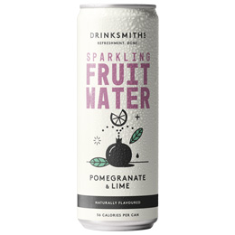Drinksmiths - Sparkling Fruit Water - Pomegranate & Lime - 12x330ml