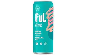 FUL - White Peach Sparkling Spirulina - Cans - 12x250ml