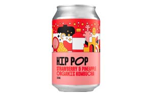 Hip-Pop Kombucha - Strawberry & Pineapple - 12x330ml
