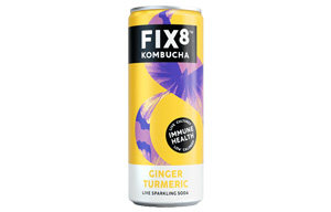 Fix8 Kombucha - Can - Ginger Turmeric - 12x250ml