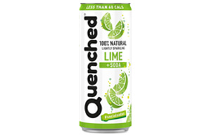 Quenched - 100% Natural - Lime & Soda - 24x250ml