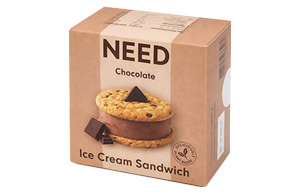 Need - Ice Cream Sandwich - Chocolate Ice Cream & Chocolate Chip Cookies - 12x115ml