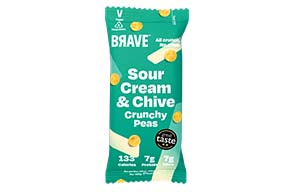 Brave Roasted Peas - Sour Cream & Chive - 12x35g