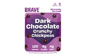 Brave Roasted Chickpeas - Dark Chocolate - 12x30g