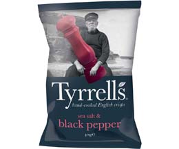 Tyrrells - Sea Salt & Black Pepper - 24x40g
