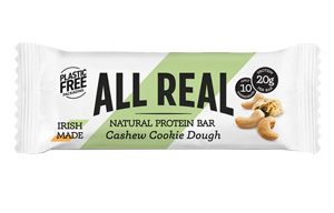 All Real - Plastic Free - Cashew Cookie Dough Protein Bar - 12x50g