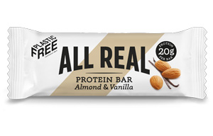 All Real - Plastic Free - Almond & Vanilla Protein Bar - 12x50g