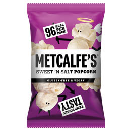 Metcalfe's Skinny Popcorn - Sweet 'N' Salt -  24x20g