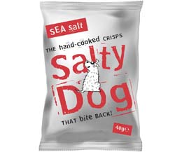 Salty Dog Crisps - Sea Salt - 30x40g