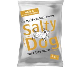 Salty Dog Crisps - Ham & Mustard - 30x40g