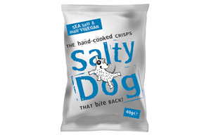 Salty Dog Crisps - Salt & Vinegar - 24x40g