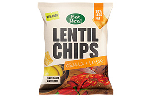 Eat Real - Lentil Chips - Chilli & Lemon - 18x40g