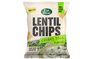 Eat Real - Lentil Chips - Creamy Dill - 18x40g