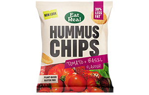 Eat Real - Hummus Chips - Tomato & Basil - 18x45g