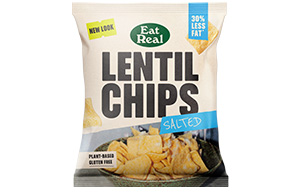 Eat Real - Lentil Chips - Sea Salt - 18x40g