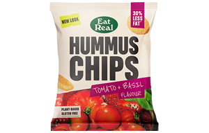 Eat Real - Vending - Tomato & Basil - Hummus Chips - 24x22g