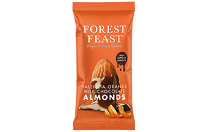 Forest Feast - Valencia Orange Milk Chocolate Almonds - 12x40g
