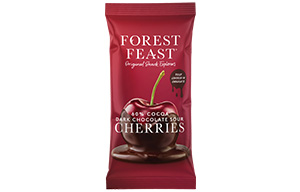 Forest Feast - Belgian Dark Chocolate Sour Cherries - 12x40g