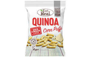 Eat Real - Quinoa & Corn Puff - White Cheddar - 12x40g