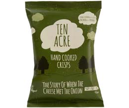 Ten Acre Crisps - Cheese & Onion - 18x40g