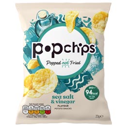 Popchips - Salt & Vinegar - 24x23G