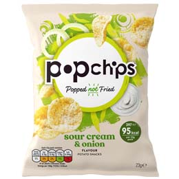 Popchips - Sour Cream & Onion - 24x23G