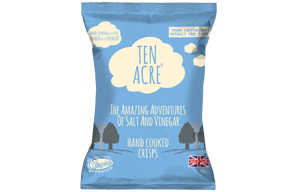 Ten Acre Crisps - Salt & Vinegar - 24x40g