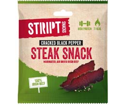 Stript Snacks - Cracked Black Pepper - 6x25g