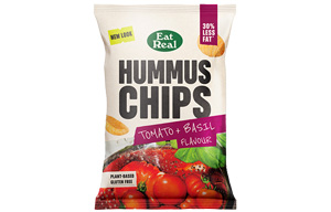 Eat Real - Hummus Chips - Tomato & Basil - 10x110g