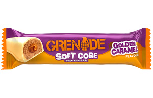 Grenade - High Protein, Low Sugar - Soft Core - Golden Caramel - 12x50g