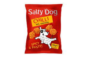 Salty Dog - Chilli Rice Crackers - 12x40g Card