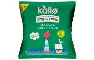 Kallo Veggie Cakes - Sea Salt Cider Vinegar - 12x22g