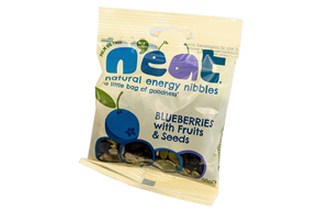 N'eat Nibbles Dried Blueberries, Raisins & Seeds - 12x50g