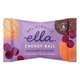 Deliciously Ella Energy Ball - Hazelnut & Raisin - 12x40g