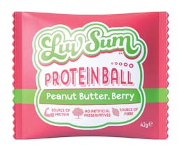 Luvsum Energy Ball - Peanut Butter & Berry - 12x42G