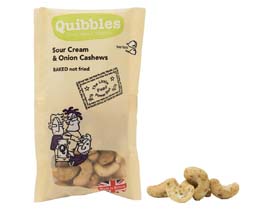 Quibbles - Sour Cream & Onion Cashews - 28x30g