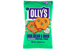 Olly's Pretzel Thins - Sour Cream & Onion - 10x35g
