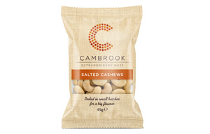 Cambrook - Baked & Salted Cashews - 24x45g