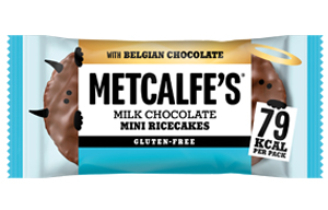 Metcalfe's Mini Ricecakes - Milk Chocolate - 16x16g