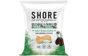 SHORE - Seaweed Chips - Salt & Balsamic Vinegar - 24x25g