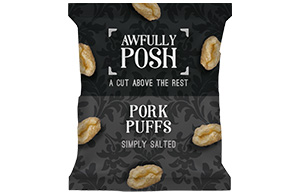 Awfully Posh - Pork Puffs - Simply Salted - 8x30g