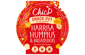 ChicP - Harissa Hummus & Breadstick Snack Packs - 36x70g