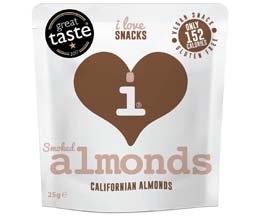I Love Snacks - Smoked Almonds - 15x25g