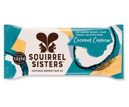 Squirrel Sisters Raw Snack Bar - Coconut Cashew - 16x40g