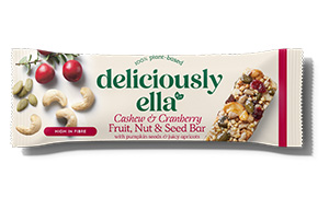 Deliciously Ella - Nut & Seed Bar - Cashew & Cranberry Fruit - 12x40g