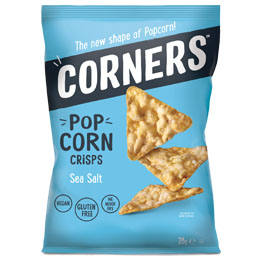 Corners Popcorn Crisps - Sea Salt - 18x28g