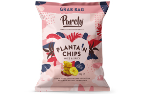 Purely Plantain Chips - Nice & Spicy - 20x28g